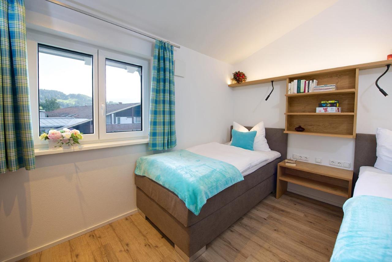 5 Sterne Ferienwohnung Hochgratblick Mit Schwimmbad Und Sauna Oberstaufen Exterior foto